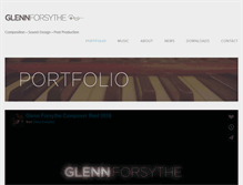 Tablet Screenshot of glennforsythe.com